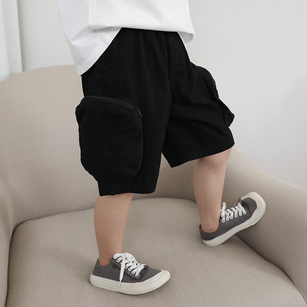 Детски къси летни панталони с джобове 