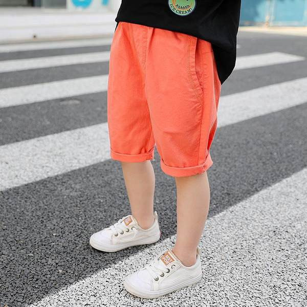 Детски  3/4 панталони за момчета с джобове