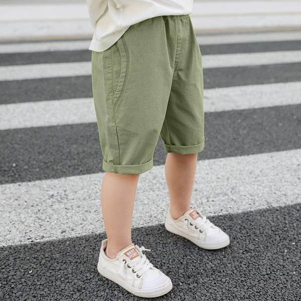 Детски  3/4 панталони за момчета с джобове