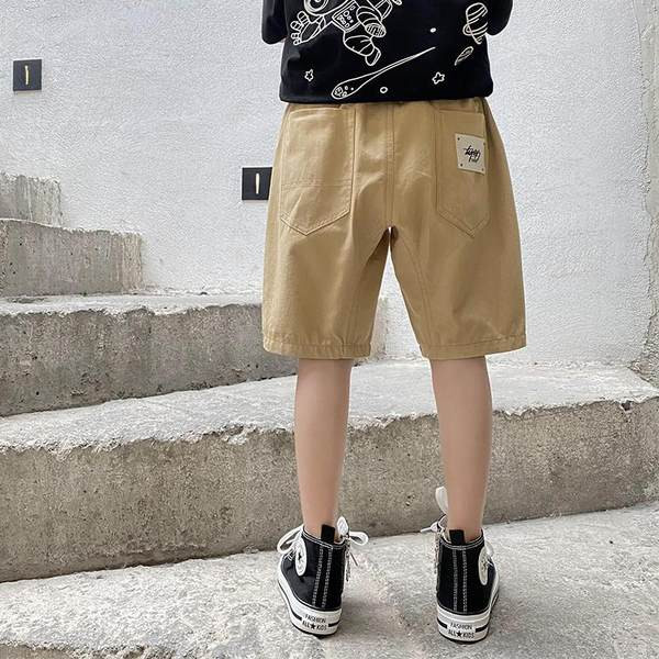 Детски 3/4 панталони с емблема на джобовете