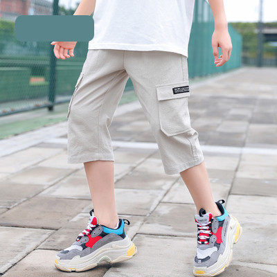 Ежедневен къс панталон за момчета със джобове 