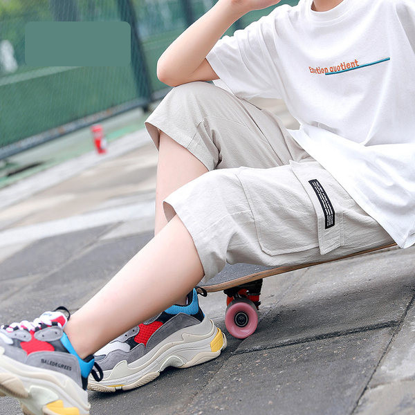 Ежедневен къс панталон за момчета със джобове 