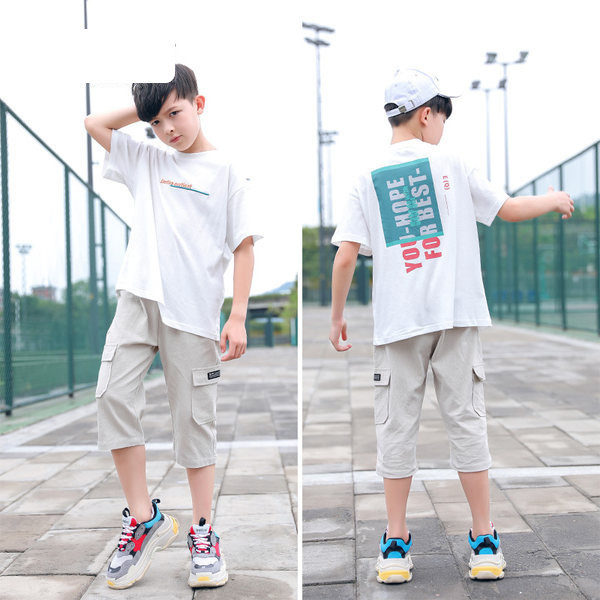 Ежедневен къс панталон за момчета със джобове 