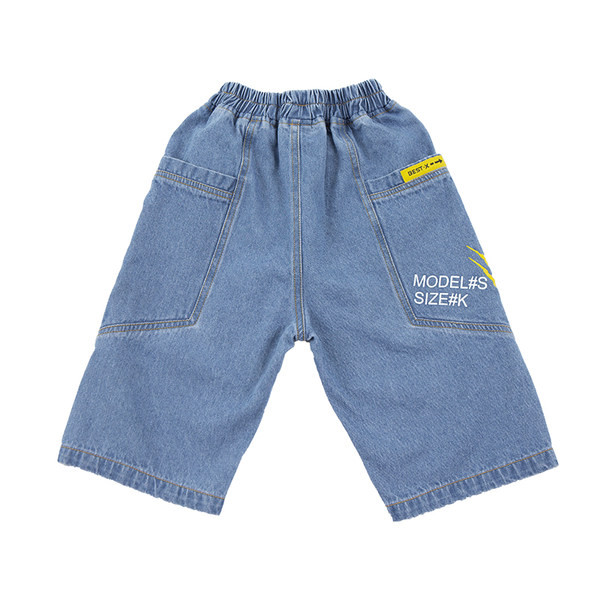 Детски 3/4 дънки с ластична талия