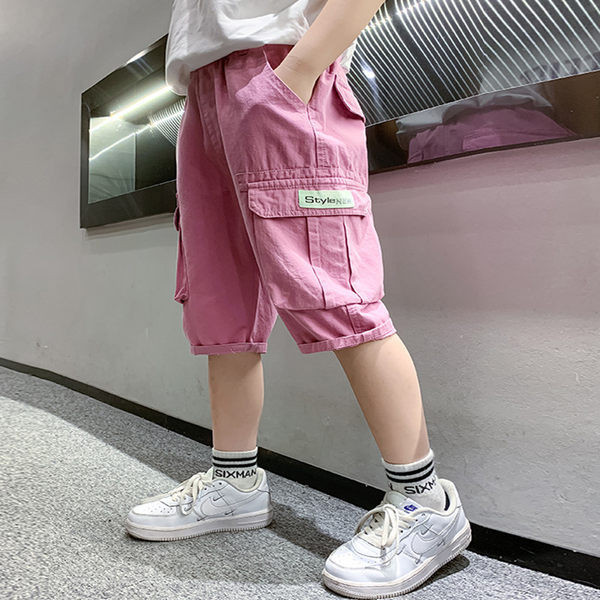 Летни детски панталони с джобове подходящи за момчета