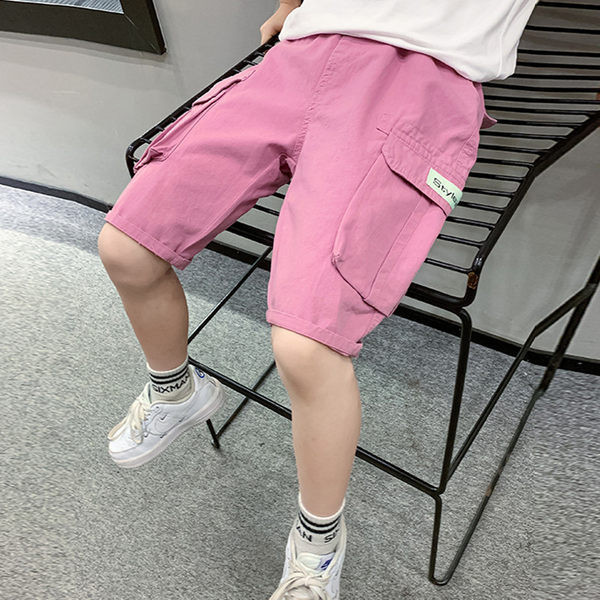 Летни детски панталони с джобове подходящи за момчета