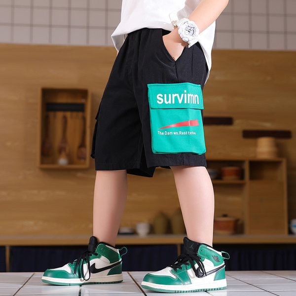 Детски къси панталони широк модел за момчета