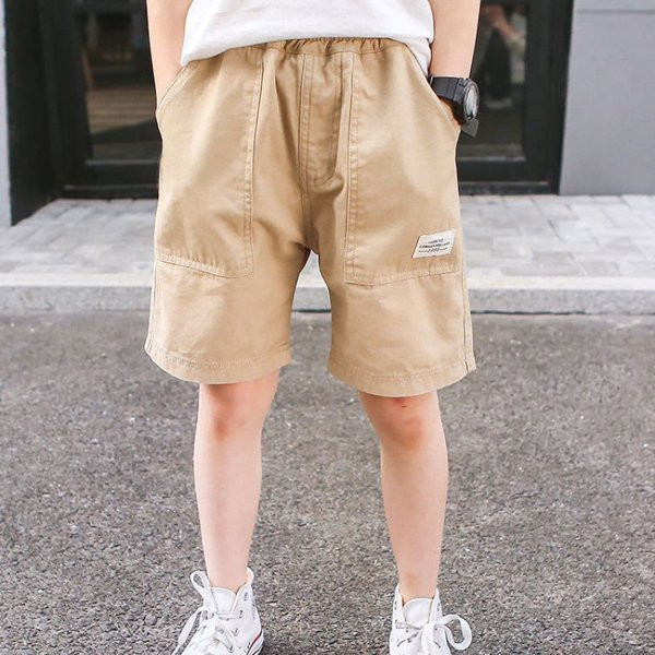 Детски 3/4 панталони с джобове  и емблема