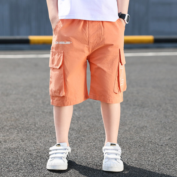 Модерни 3/4 панталони с голями странични джобове за момчета