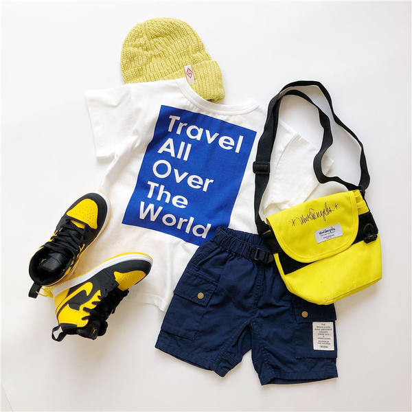 Vabaaja lastepüksid vöö ja taskutega