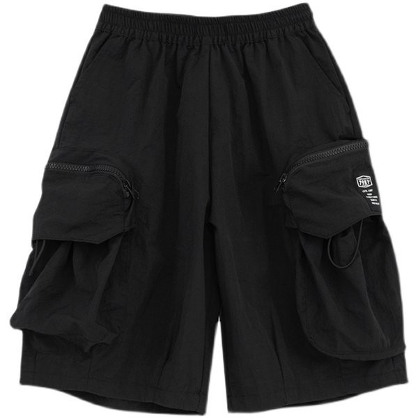 Къси детски панталони с джобове - широк модел 