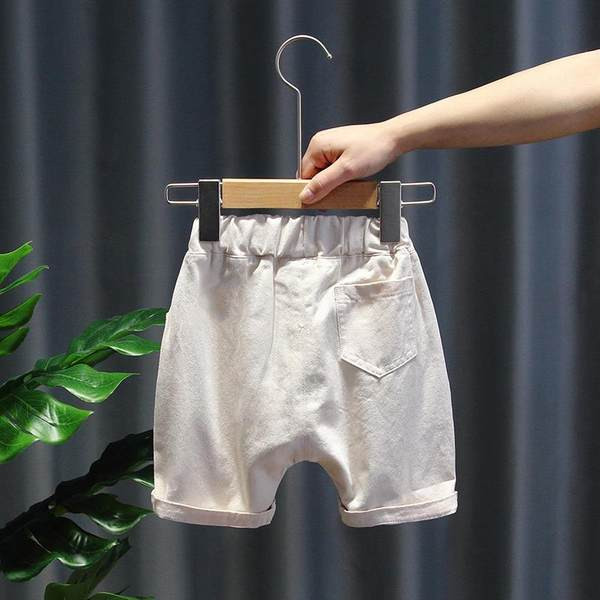 Laste lühikesed püksid taskute ja kummiga