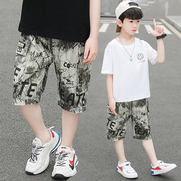 Mustrilise mustriga laste vabaaja püksid