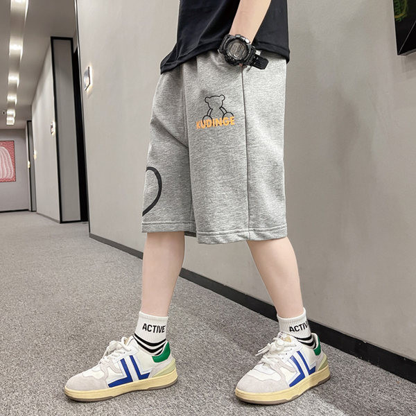 Детски панталон с апликация и джобове-за момчета