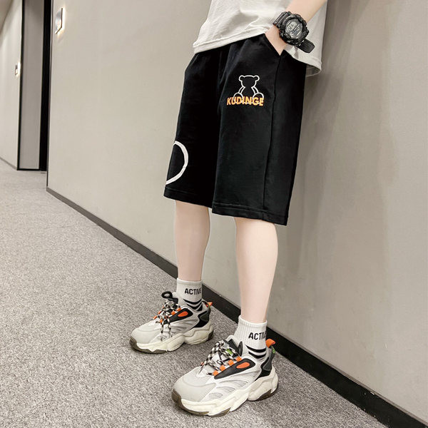 Детски панталон с апликация и джобове-за момчета