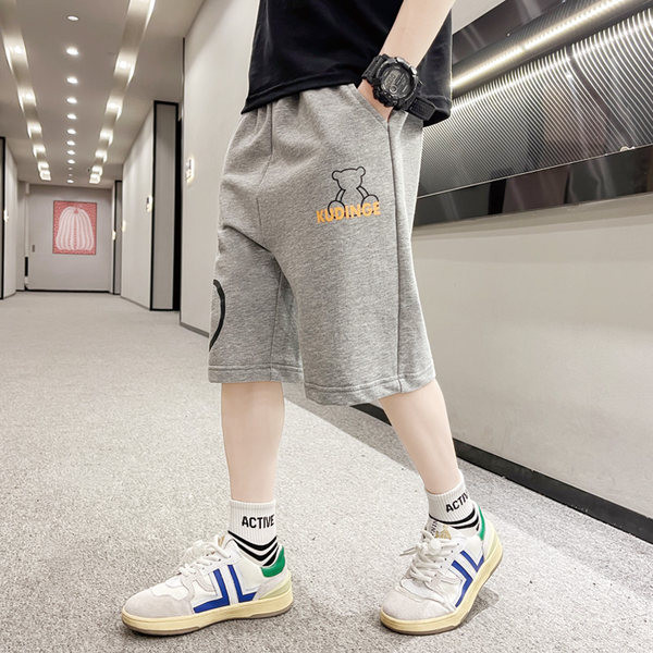 Детски панталон с апликация и джобове-за момчета