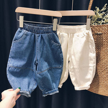 Широк модел детски 3/4 панталони с джобове за момчета
