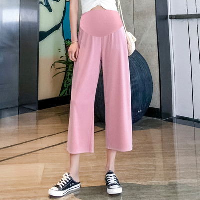 Дамски ежедневен панталон широк модел за бременни жени