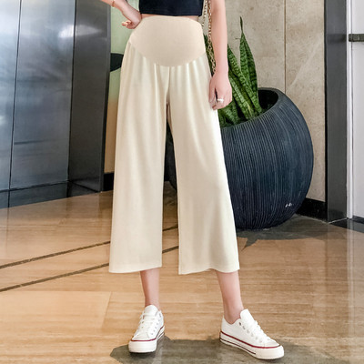 Дамски ежедневен панталон широк модел за бременни жени