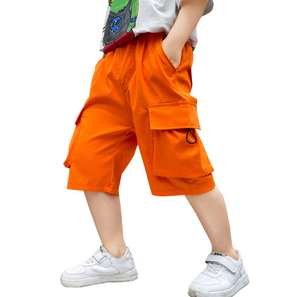 Модерни момчешки панталони с големи джобове 