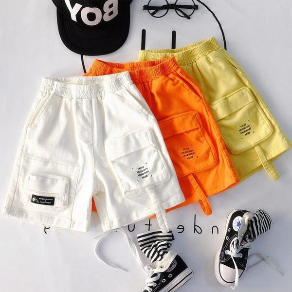 Широк модел детски панталони с джобове