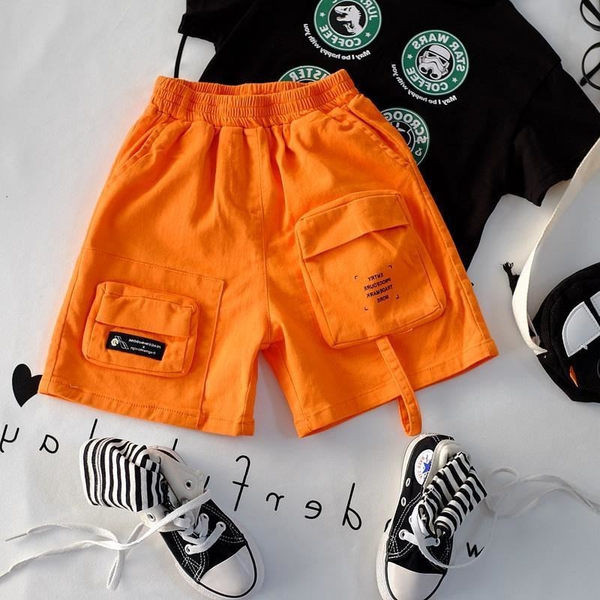 Широк модел детски панталони с джобове