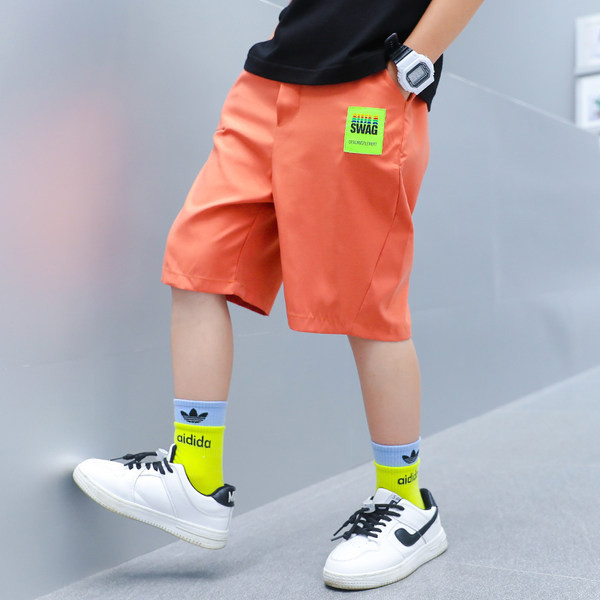 Детски къси панталони с щампа и джобове 