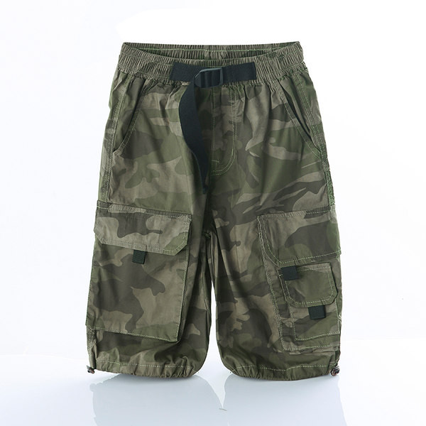 Детски камуфлажни панталони с джобове-за момчета