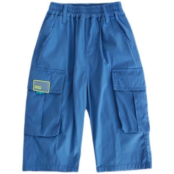 Alkalmi gyereknadrág zsebekkel és 7/8 hosszban