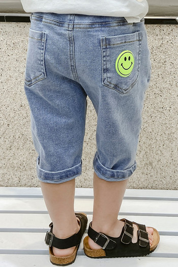 Детски дънкови панталони с емотикона 