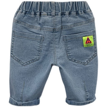 Детски дънкови панталони с ластик и джобове