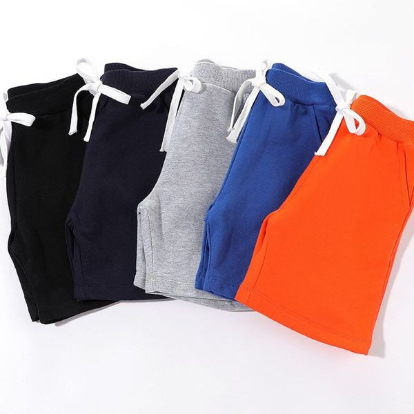 Изчистени детски къси панталони с еластична талия и връзки - унисекс модел
