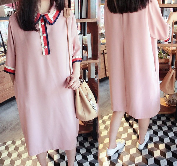 Naiste kleidi sirge tavaline mudel nööpidega rasedatele