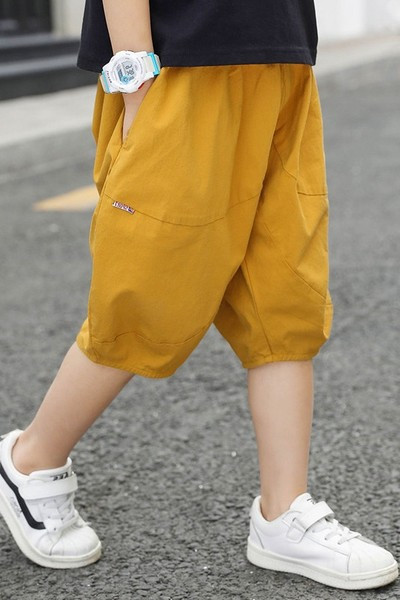 Широк модел летни панталони с 3/4 дължина