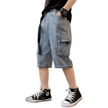 Детски къси панталони  от деним с джобове