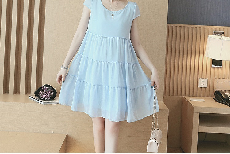 Lühike naiste vabaajakleit rasedatele naistele