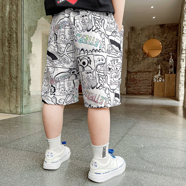 Laste lühikesed taskutega lühikesed püksid poistele