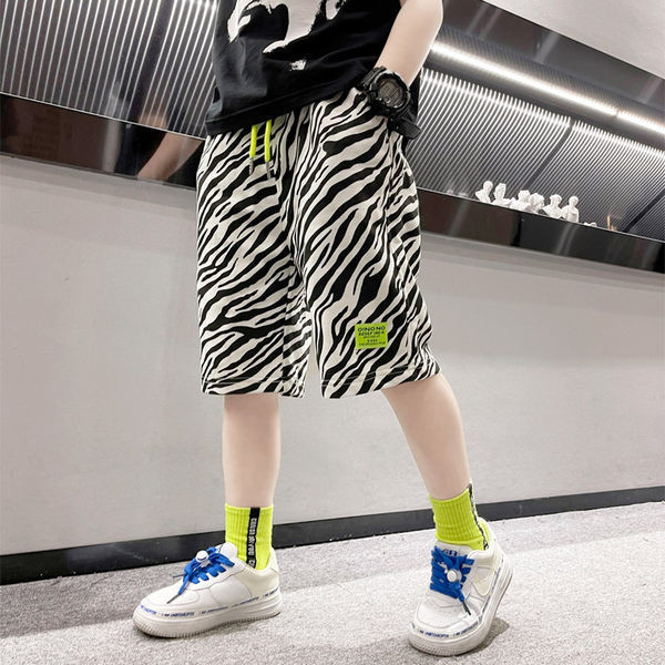 Детски къси ежедневни панталони с връзки 