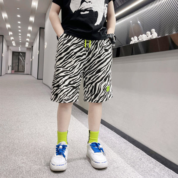 Детски къси ежедневни панталони с връзки 