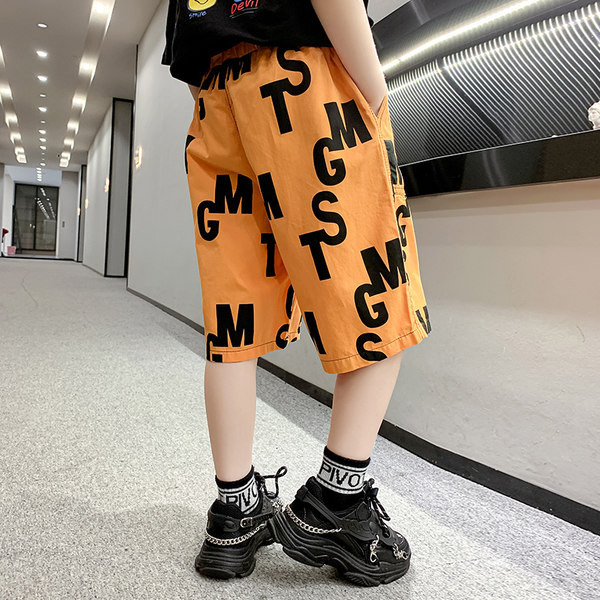 Детски летни къси панталони с надпис 