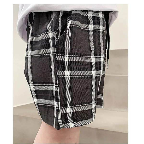 Suvised ruudulised püksid poistele