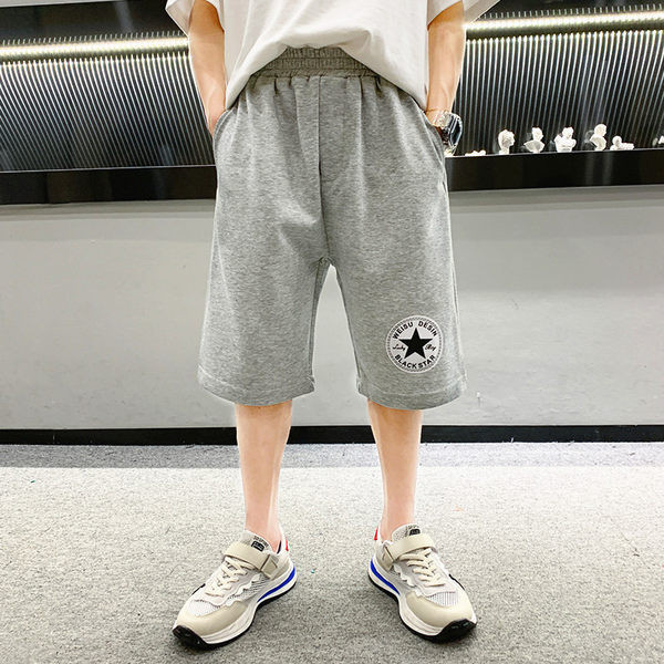 Laste püksid hallid ja mustad, aplikatsiooniga