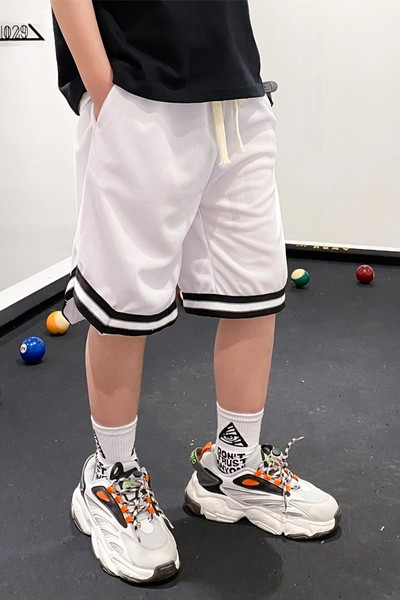 Детски панталон с връзки и джобове-за момчета