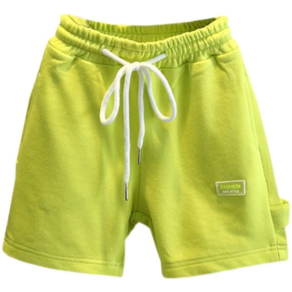 Embleemi ja kummiga vabaaja laste lühikesed püksid