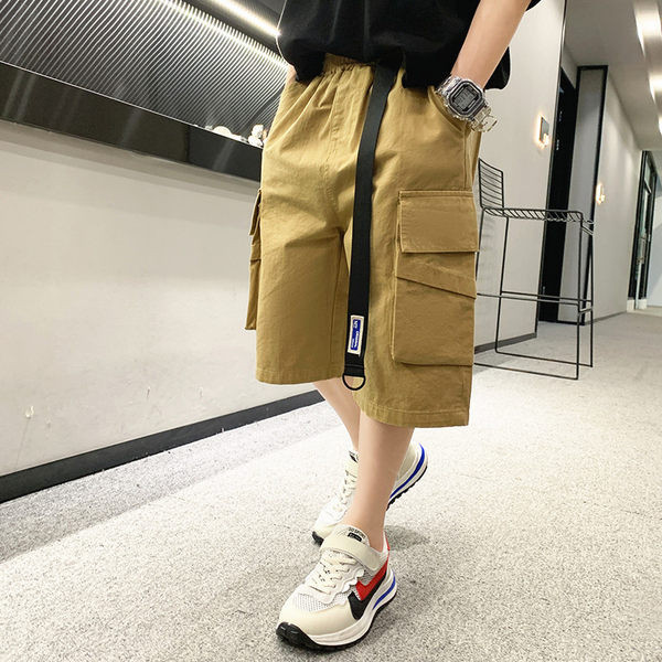 Laste püksid taskute ja vööga