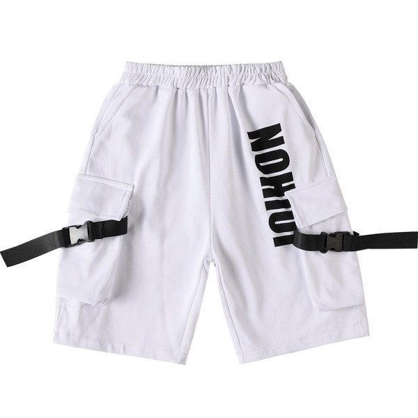 Модерни детски панталони с джобове и надпис-за момчета