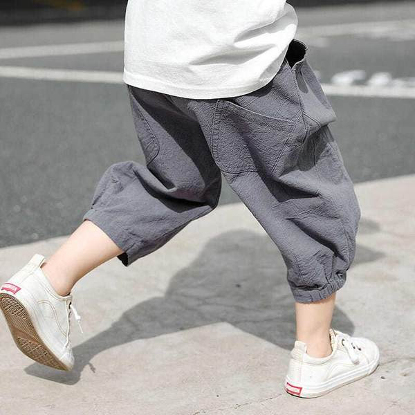 Модерни широки панталони с ластик и 7/8 дължина