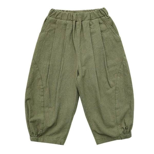 Модерни широки панталони с ластик и 7/8 дължина