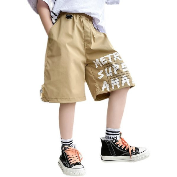 Детски къси панталони с надписи и ластична талия в няколко цвята
