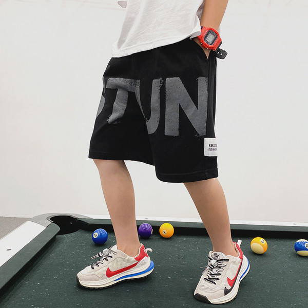 Laste suvised lühikesed püksid poistele kirjaga